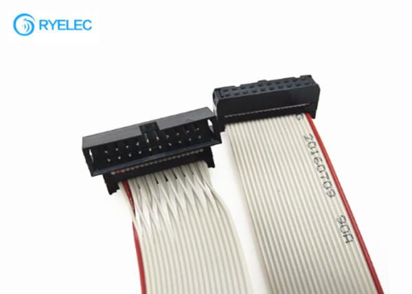 Homem liso flexível eletrônico do passo do cabo 2.54mm de Ribbob ao conector fêmea de IDC
