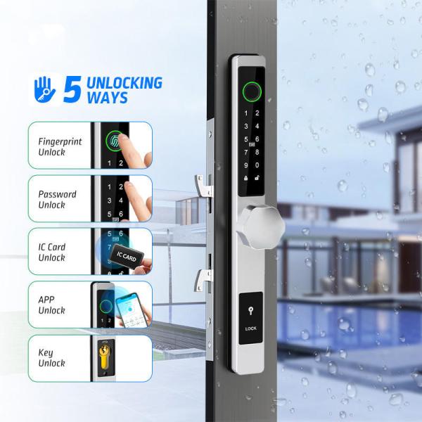 Waterproof TTlock Smart Lock FPC Fingerprint Remote Control Biometric Gate Lock