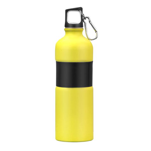 750ml Aluminum Rubber Grip Sport Double Color Eco Water Bottle BPA Free