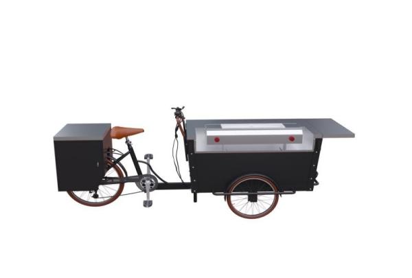 Box Structure Breakfast Mobile BBQ Grilled Food Tricycle