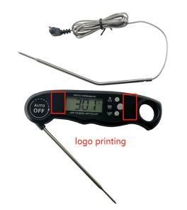 Folding Type Digital Dual Probe Meat Thermometer For BBQ IP67