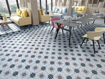 Gray and Blue 20x20cm Ceramic Rustic Tile for Indoor Walls and Floors