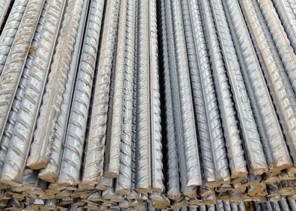25mm Deformed Hot Rolled Steel Bar , HRB500 Metal Rods Used In Construction