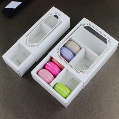 15.5*6.5*5.2cm Handmade Dessert Takeaway Boxes For Macaron
