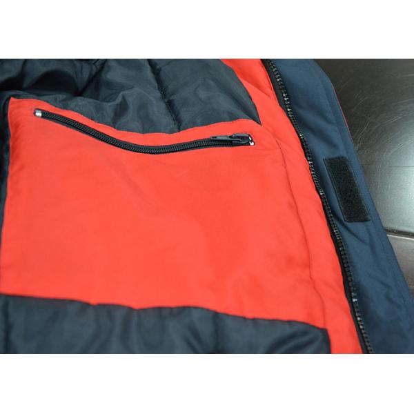 Red Color Mens Waterproof Overalls , European Size Cotton Work Coveralls