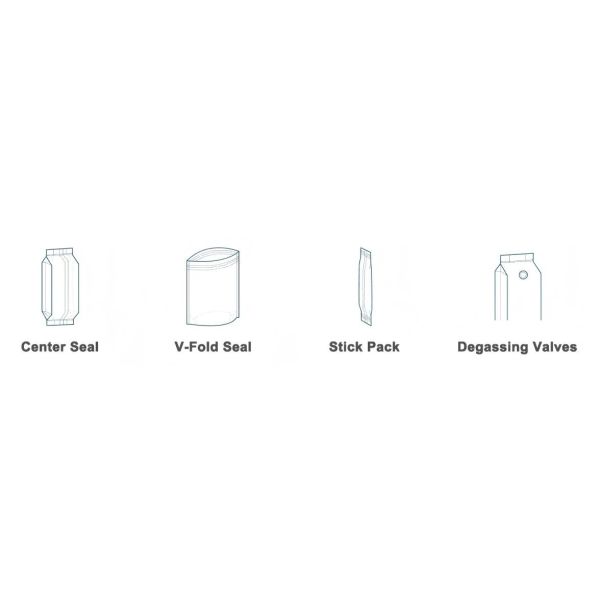 Eco Friendly Kraft Coffee Packaging Pouch Scratch Resistant Resealable Coffee Bags