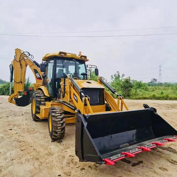Low Hours CAT 420F Backhoe Loader with Excellent Condition at Building Material Shops