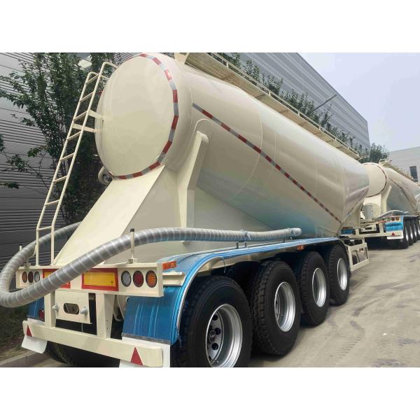 Heavy-Duty Freight Truck in Supplies 4-Axis Bulk Transport Semi-Trailer with Leg Support