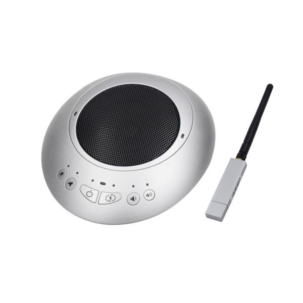 Mini USB 2.4G Wireless Conference Microphone Speaker 360°Omnidirectional Microphone Automatic Echo Cancellation Speakerp