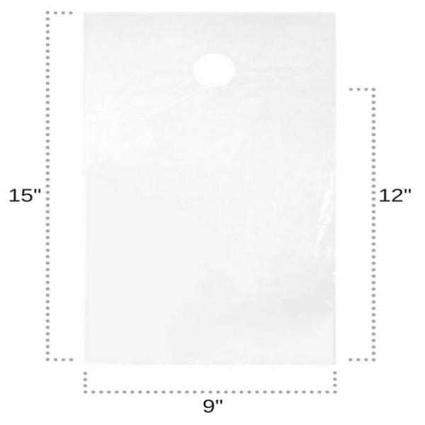 Le cintre imperméable et sûr clair en plastique de bouton de porte met en sac de poly sacs de Newspapaer