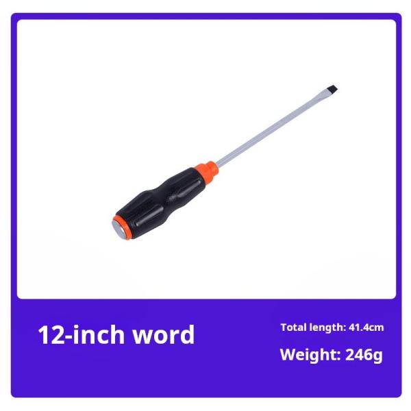 180mm Percussion Non-Slip Multi Purpose Screwdriver  Strong Magnetic Tip Screwdriver