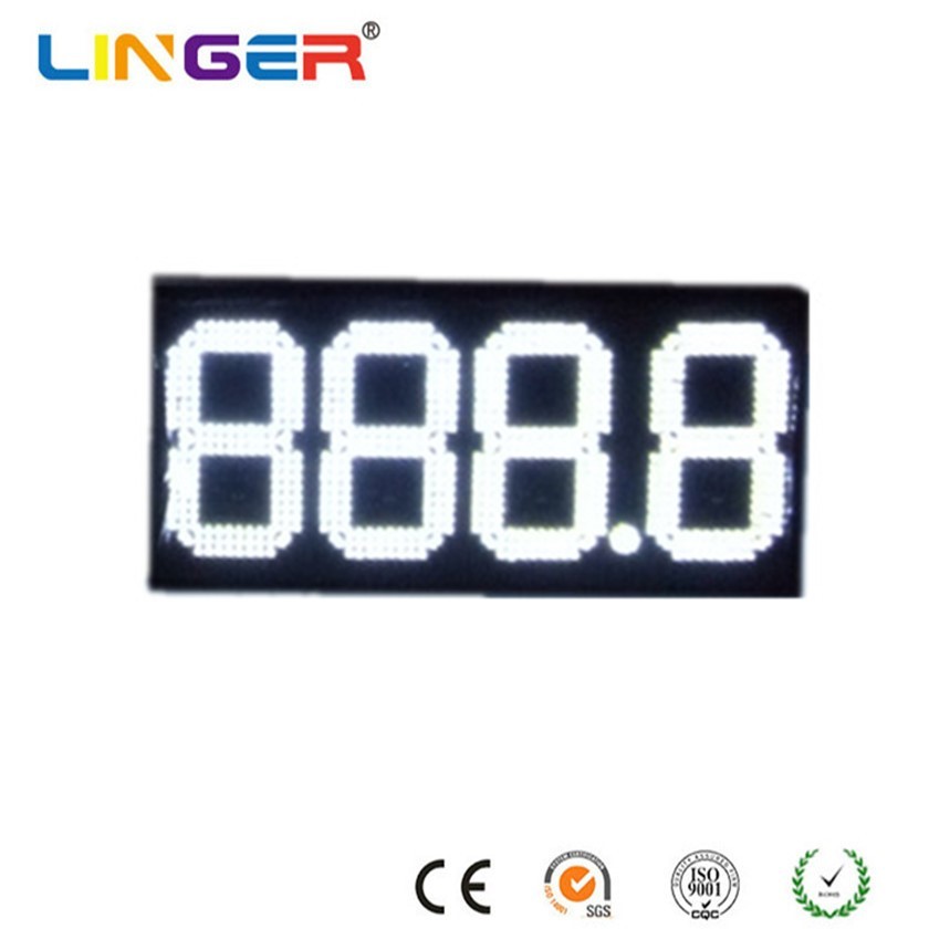 150° Wide Angle LED Gas Price Sign 7 Segment Digital Gas Price Signs Outdoor