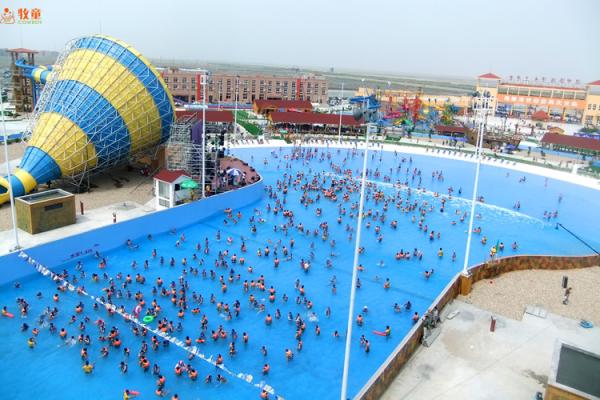 PLC Control Outdoor Big Water Amusement Park Wave Pool Equipment Blower Type