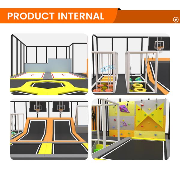 Soft Playground Park 434㎡ – Customizable Orange-Yellow Indoor Play Area