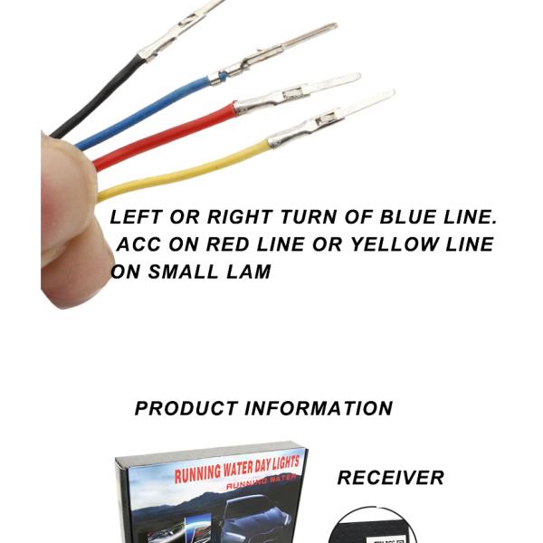 Waterproof 5050 Car Headlight Led Tube Strip / Led Tail Lights Strips  45cm 60cm