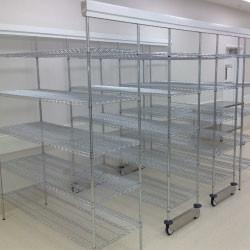 Shelving high-density profundo dobro do fio que desliza o sistema do armazenamento da trilha