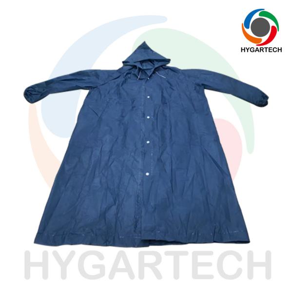 PEVA Portable Blue Reusable Pocket Raincoat One Size Fits All