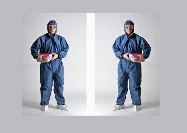 Anti Static Flame Resistant Disposable Coveralls Superior Breathable Weight 50 - 65gsm