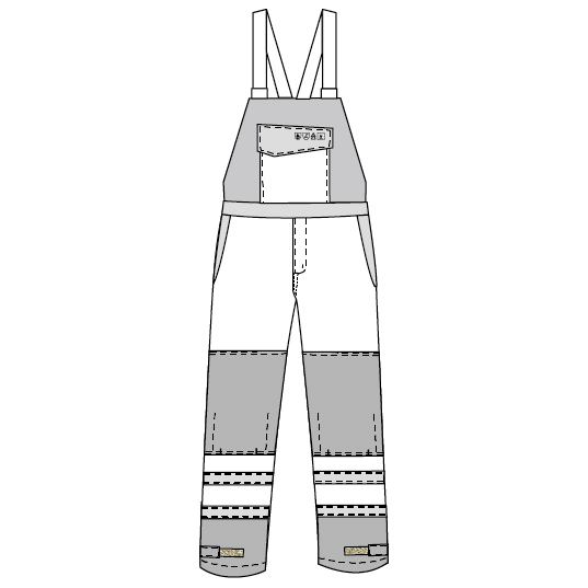Брюки Bib HIVIS огнезамедлительные, брюки bib безопасности ткани анти--статики 99% хлопок