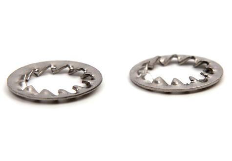 DIN6798J Serrated Lock Steel Flat Washers Internal Teeth Stainless Steel Material