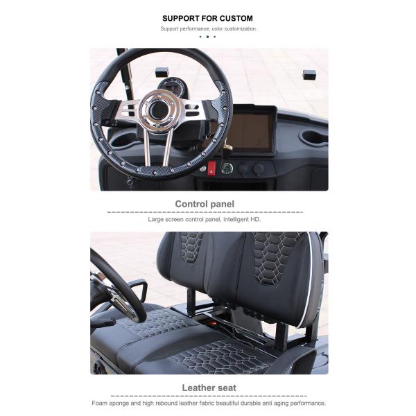 Street Legal 48V 150 AHLithium Battery Solar 4Seaters Off Road Electric S Golf Cart Buggy dot windshield