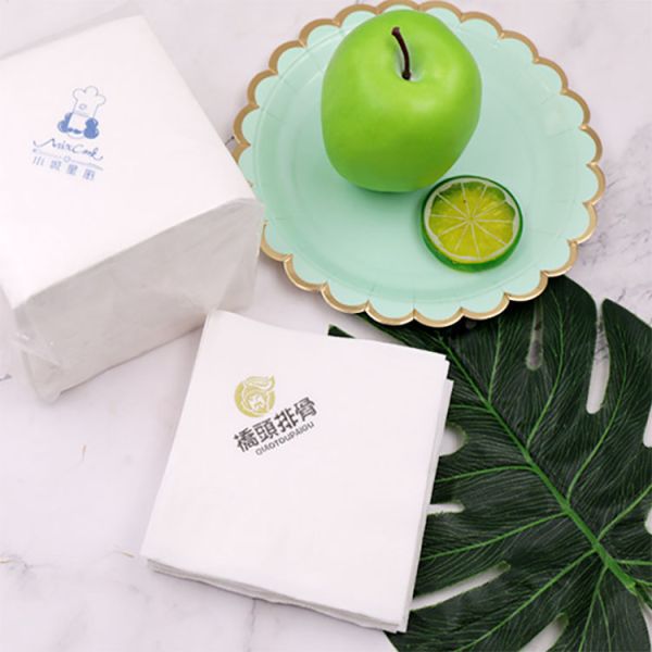 High quality luxury Eco friendly virgin bamboo pulp 2 Ply personalized paper table napkins