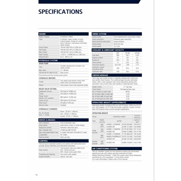 Cummins HM8.3 Engine Korea Hyundai Excavator HX300HD 30 Ton Jindongyu Machinery