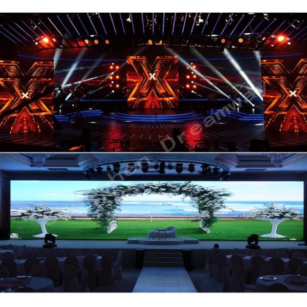 Aluminum Cabinet Indoor LED Screen Rental Board P5 320*160mm Panel Size 1R1G1B