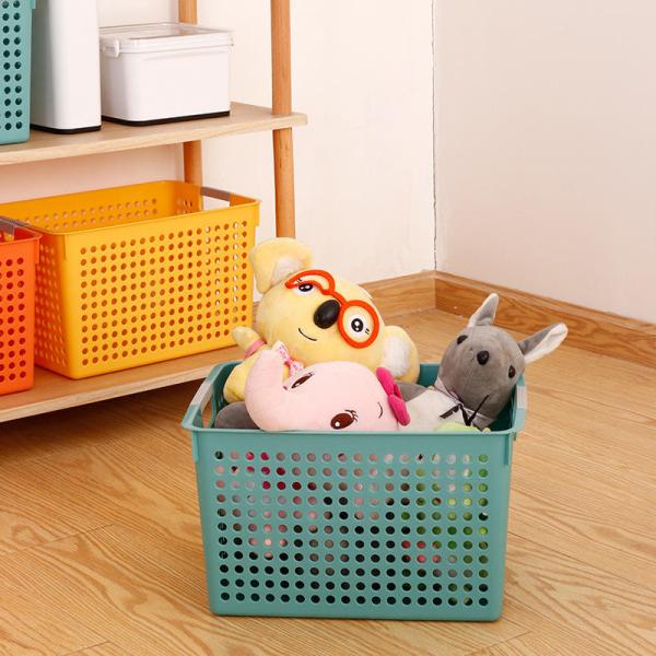 Multi Color Living Room Snack Storage Basket PP