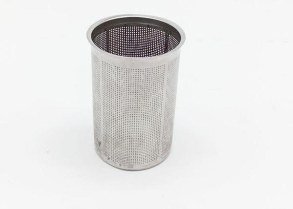 220 Micron 0.5mm Thickness Perforated Metal Pipe , Water Filter Elements For Coffee