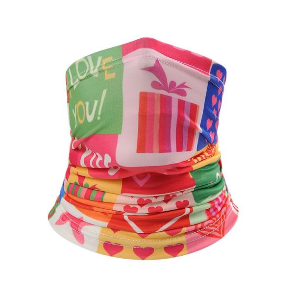 wholesale custom USA flag neck gaiter kids bandanas cartoon unicorn rainbow wear