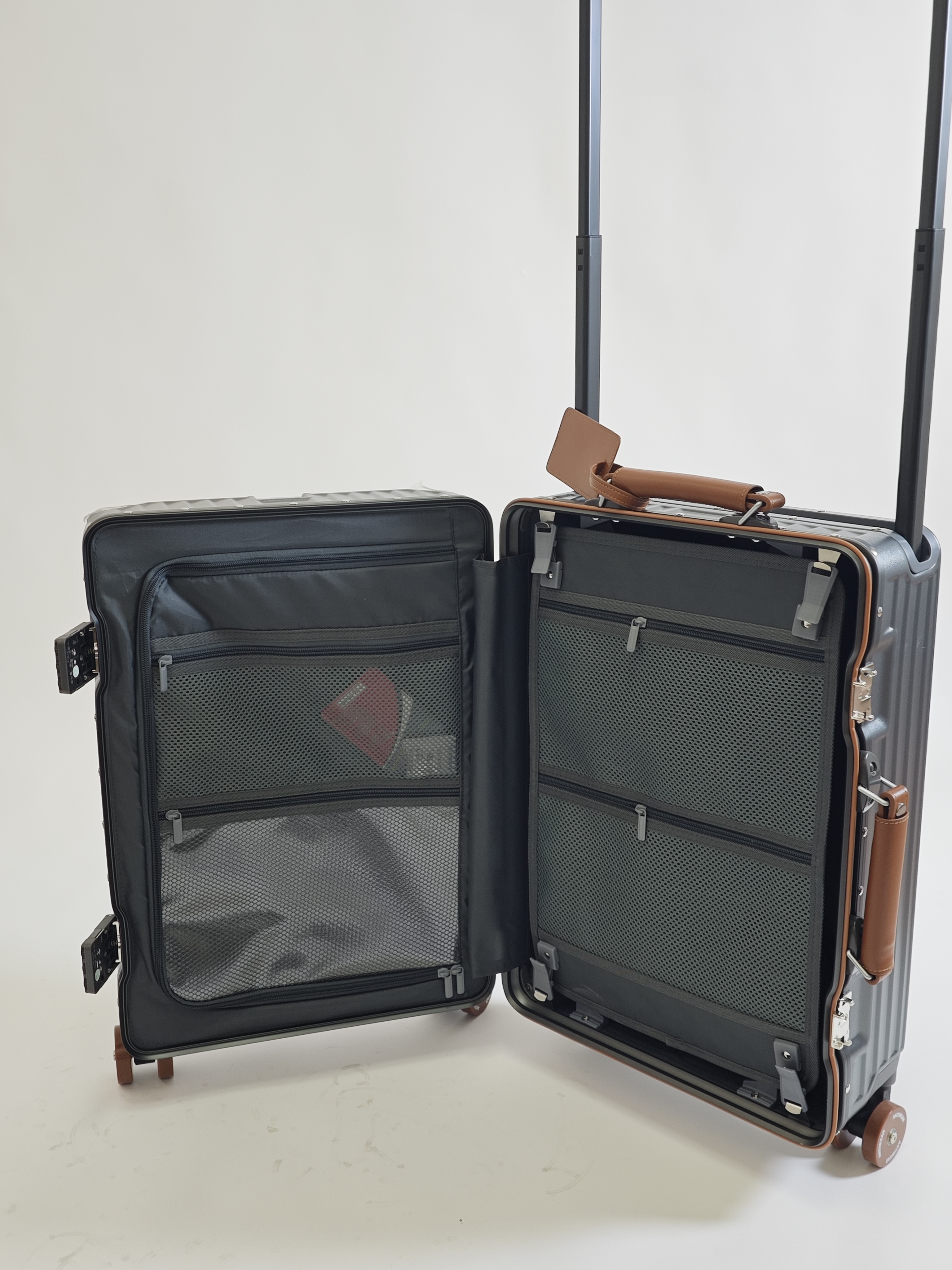 20in Business Travel Luggage Suitcase Silent Wheels Aluminum 24 Inch Suitcase