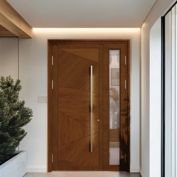 Custom Color Modern Exterior Entrance Door Anti Theft For Villa Residences