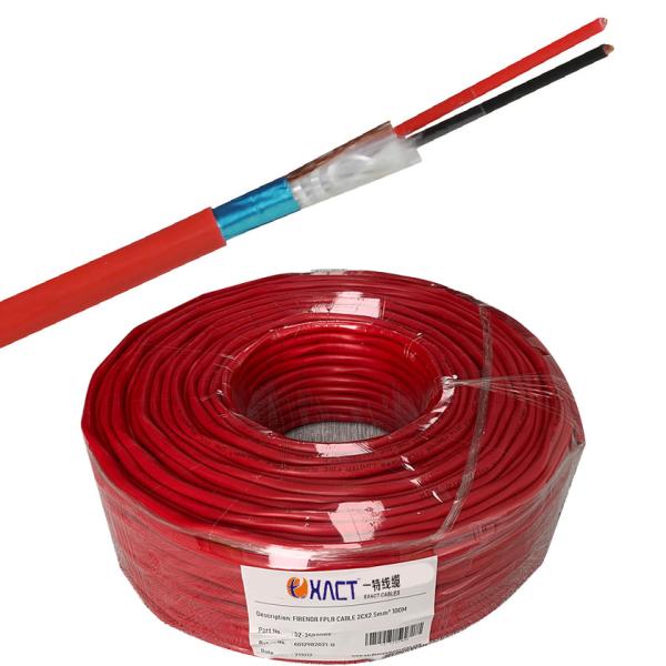 2cores Bare Copper Stranded Solid Communication Cable 2x0.75mm2 Fire Alarm Cable Al/Foil Shield