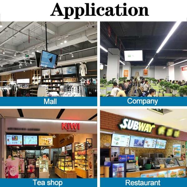 VETO HOT Sales HD LCD Menu Board Advertising Screen Hanging Wall Mounted for Restaurant