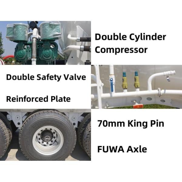 TITAN 3 Axle 42CBM Cement Bulker Cement Prices | Bulker Cement Tanker for Sale