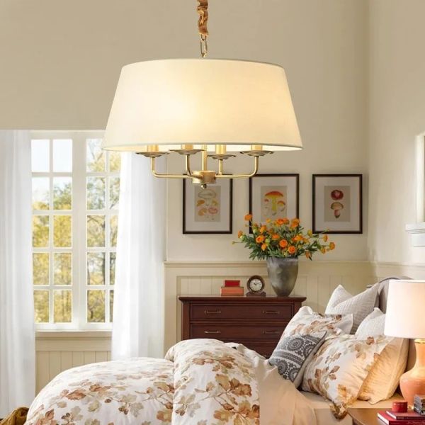 American Retro green fabric Pendant Lights Vintage Rustic Lamp (WH-VP-311)