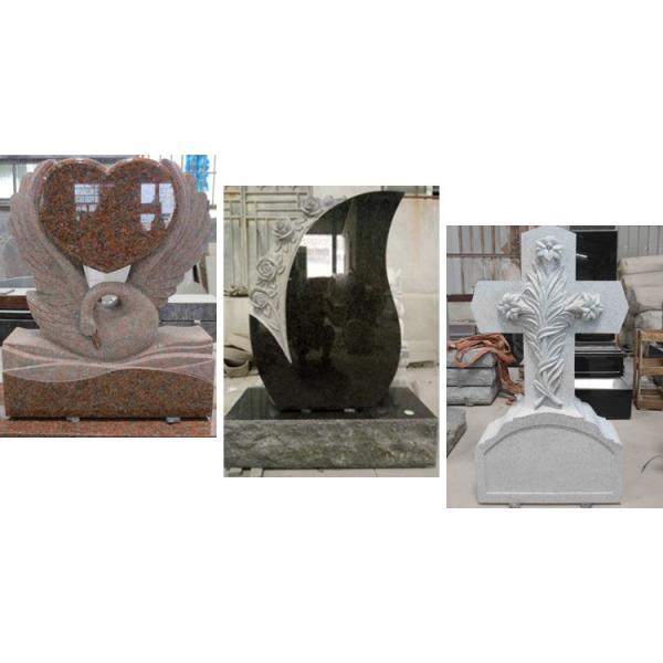 Уникальные чистосердечные надгробные камни гранита, европейские надгробные камни черноты стиля для могил