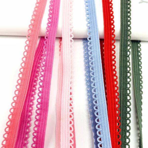Spandex Nylon Polyester Webbing Soft Bra Strap Lace High Elasticity Underwear Webbing Bias Tape