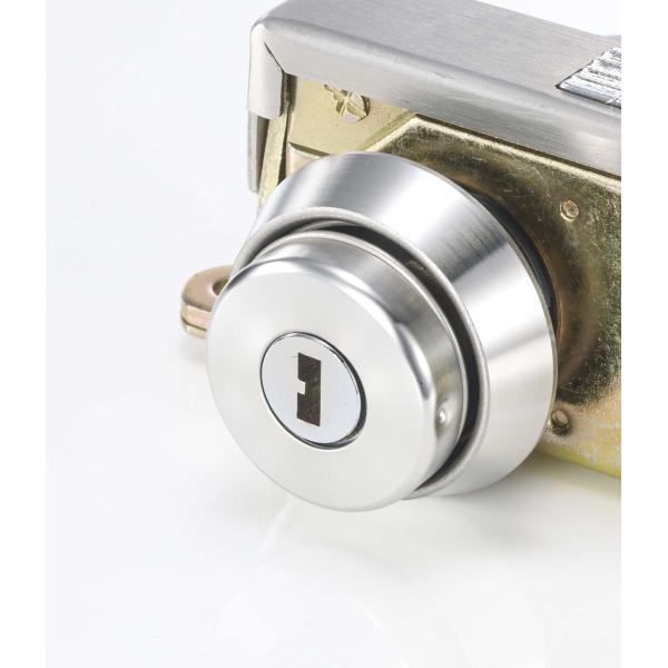 Двухцилиндровая алюминиевая рама стеклянная дверная блокировка SUS304 Цилиндровая крышка