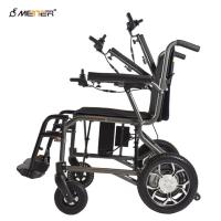 Cadeira de rodas elétrica dobrável para deficientes com pneu PU portátil