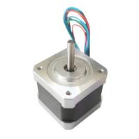 12 V NEMA17 Moteur hybride pas à pas Longueur de 1,8 degré avec arbre D pour véhicule de construction、machine de gravure CNC