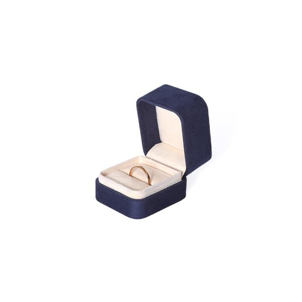 China Manufacturing Wholesale Premium Blue Jewellery Packaging Box Custom Hign End Big Jewelry Set Necklace Bracelet Earrings Ring Packaging Handmade Square Velvet Blue Jewelry Box With Logo