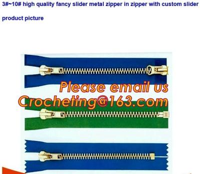 Cheap prices garment accessory fancy duvet cover zipper hot sale, zipper open end fashion garment zippers no 5 rose gold