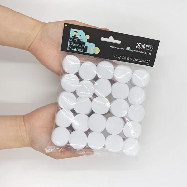 Parures de nettoyage à haute densité pour armes à feu Tissu de nettoyage rond non tissé
