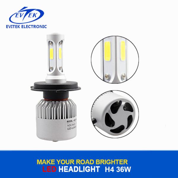 Auto car light S2 Led Headlight 36W, 4000lm H4 Headlight Bulb for Motorcycles