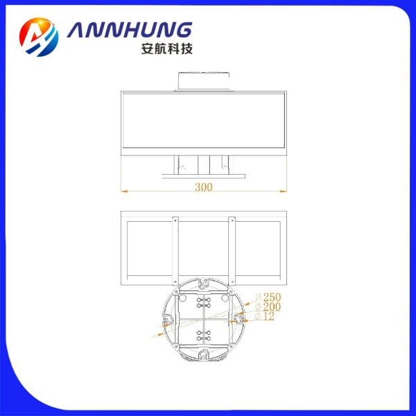 Medium Intensity Solar Aviation Obstruction Light , Aviation Warning Lights Type B L864