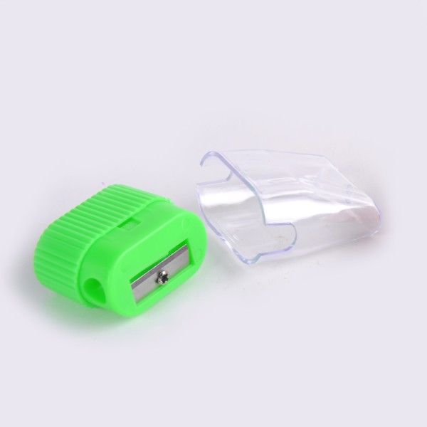 custom bin shape single hole plastic wholesale office pencil sharpener