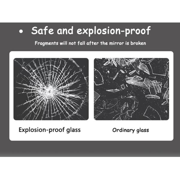 Гостиница Домашнее ванное декорация светодиодные освещенные трехцветные огни водонепроницаемое зеркало