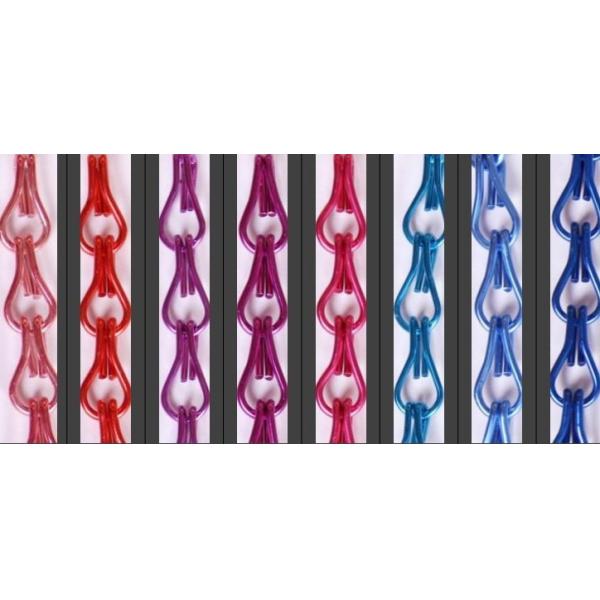 Anodized Metal Decorative Fly Screen Chain Curtain Fine Aluminum Materials